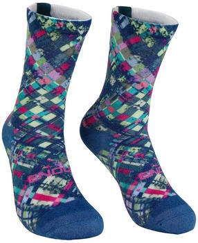 Endura Sportsocken Patchwork Ltd Print Sock Bab blau