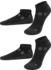 Normani Merino-Wolle Sneaker Socken schwarz