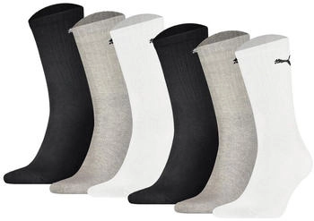 Puma Sport-Socken 6er Pack Sport Crew Lightweight Mehrfarbig