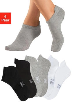 H.I.S Jeans Socken graumeliert schwarz weiß