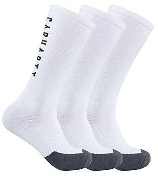 Carhartt Force Midweight Logo Crew 3er Socken weiss opulenter Garten