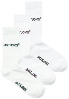 Jack & Jones Freizeitsocken JACSOHO TENNIS SOCKS PACK weiß schwarz violett