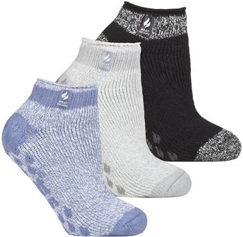 Heat Holders 3-Paar-Multipack Damen-Slipper-Socken Grippern Pisa
