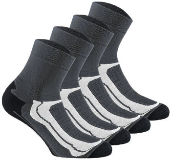 Rohner Socken 4er Pack grau schwarz