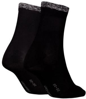 Calvin Klein Socks CK WOMEN SHORT SOCK 2P SHINY LOGO