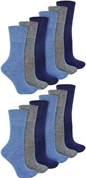 IOMI Extra breite Diabetikersocken ohne Gummibund und Nahtlos