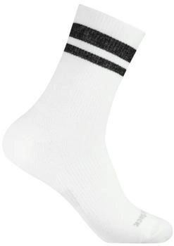 Wrightsock Tennissocke Crew Stride weiss schwarz