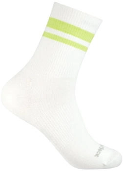 Wrightsock Tennissocke Crew Stride weiss hellgrün