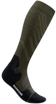 Bauerfeind Kompressionssocke Outdoor Merino Compression gezielter Kompression grün