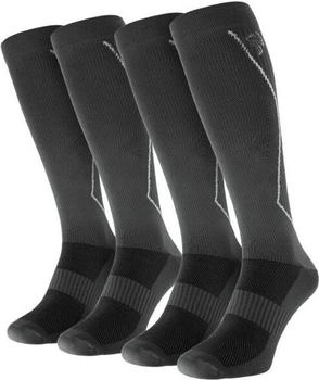 Black Snake Kompressions-Laufsocken gepolstert grau