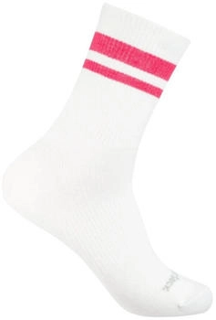 Wrightsock Tennissocke Crew Stride weiss pink