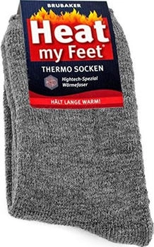 Brubaker Heat my Feet Thermo Socken grau