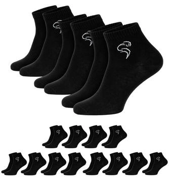 Black Snake Quarter Sneaker Socken Pack Pure Comfort schwarz grau weiß
