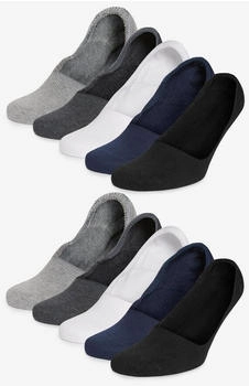 Next Fashion Füßlinge x Unsichtbare Socken 10-Paar mehrfarbig