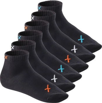 CFLEX Kurzschaft Socken Baumwoll Quarter Socks Black Mix