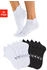 KangaROOS Sneakersocken 10-Paar erhöhtes Bündchen weiß schwarz