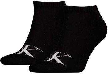 Calvin Klein Sneakersocken CKJ MEN SNEAKER 2P MONOGRAM schwarz