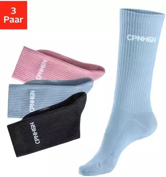 COPENHAGEN Socken hellblau rosa schwarz weiß