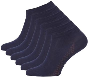 Cotton Prime Paar Sneaker Socken Bambus marineblau blau