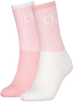 Calvin Klein CKJ WOMEN SOCK 2P GLOSSY RIB