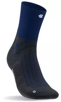 Bauerfeind Sports Run Performance Mid Cut Socken blau schwarz
