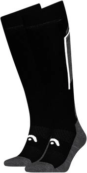 Head Skistrümpfe SKI BEGINNER KNEEHIGH 2P schwarz dunkelgrau