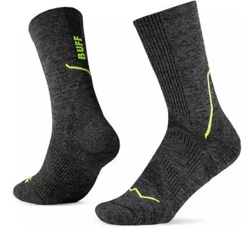 Buff Dryflx Crew Sock Laufsocken grau schwarz