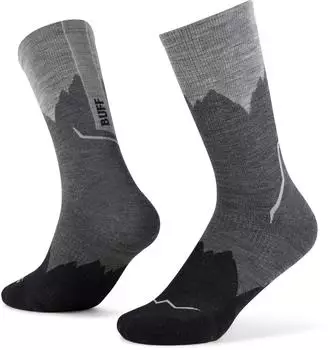 Buff Merino Lightweight Crew Sock LWC3 schwarz
