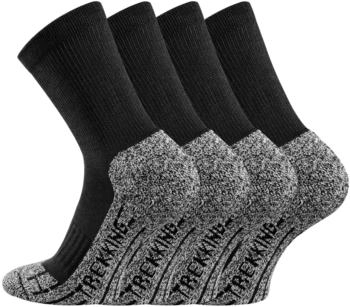 TippTexx 24 Paar Trekking-Coolmaxsocken schwarz