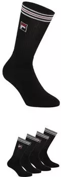 Fila Vintage Sportsocken sportliches Design Logodetail schwarz