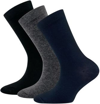 Ewers Socken blau graumeliert schwarz