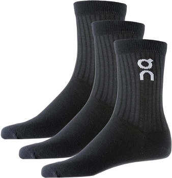 On Logo Sock High 3er-Pack schwarz