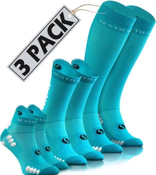 Sesto Senso Paar Sport Socken türkis
