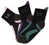 Lascana Active Wandersocken 3er-Pack schwarz lila schwarz rosa schwarz grün