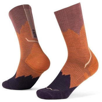 Buff Merino Lightweight Crew Sock LWC3 merinosocken bunt ginger