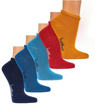 TippTexx 24 Paar Kurzsocken bambus viskose bunt