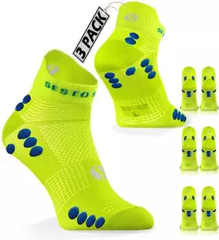 Sesto Senso Paar Sportsocken gelb bunt Wasserabweisend