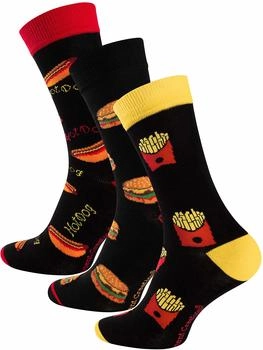Vincent Creation Socken 'Fast Food' gelb rot schwarz