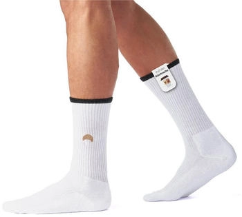 Von Jungfeld Motiv Socken Crossaint Optic White Icon