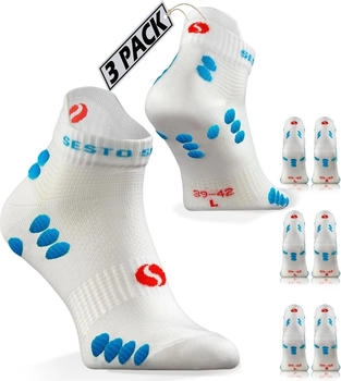 Sesto Senso Paar Sportsocken weiß bunt