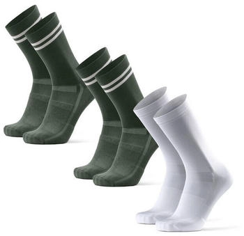 Danish Endurance Sportsocken oliv schwarz weiß