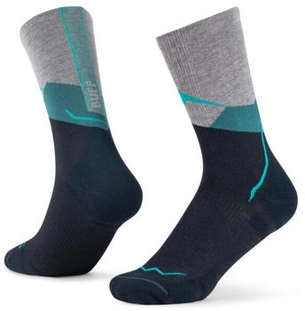 Buff Merino Lightweight Crew Sock LWC1 merinosocken teal