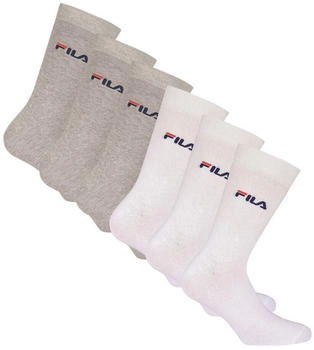 Fila Sportsocken Baumwolle 6er Pack weiß