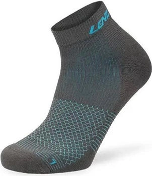 Lenz Think About Cool Active Low Wandersocken grau schwarz