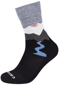Camano Socken function Feinstrick gemustert