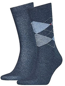 Tommy Hilfiger Argyle-Socken blau