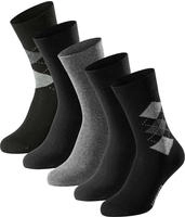 Schiesser Socken "Bluebird" 5 Paar tlg. druckfreier Bund, Fersen und Zehen