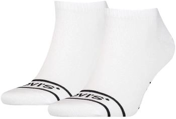Levi's Unisex Sneaker Socken weiß