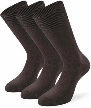 Lenz Basic Socken 3er Pack braun