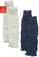 Lavana Stulpensocken Packung, 2 Stk. tlg. mit Zopfstrickmuster